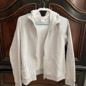 Amazon Light Gray Zip-Up Hoodie